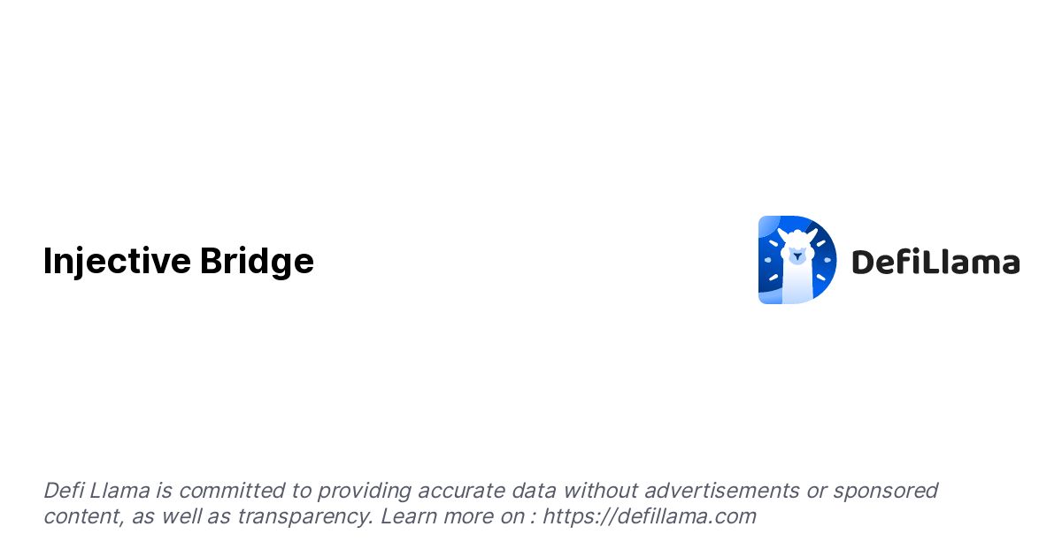 Injective Bridge - DefiLlama