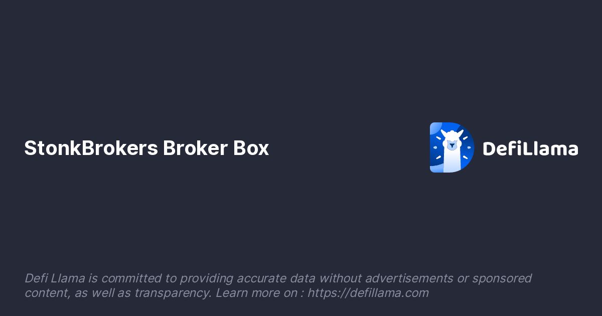 StonkBrokers Broker Box Fees, Revenue & Volume